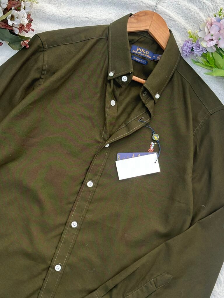 Olive Ralph Lauren Oxford Shirt