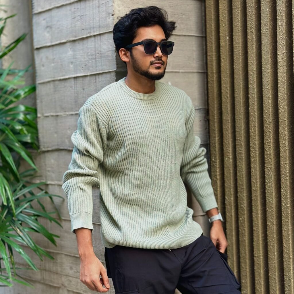 Mint Round Neck Sweater (unisex)