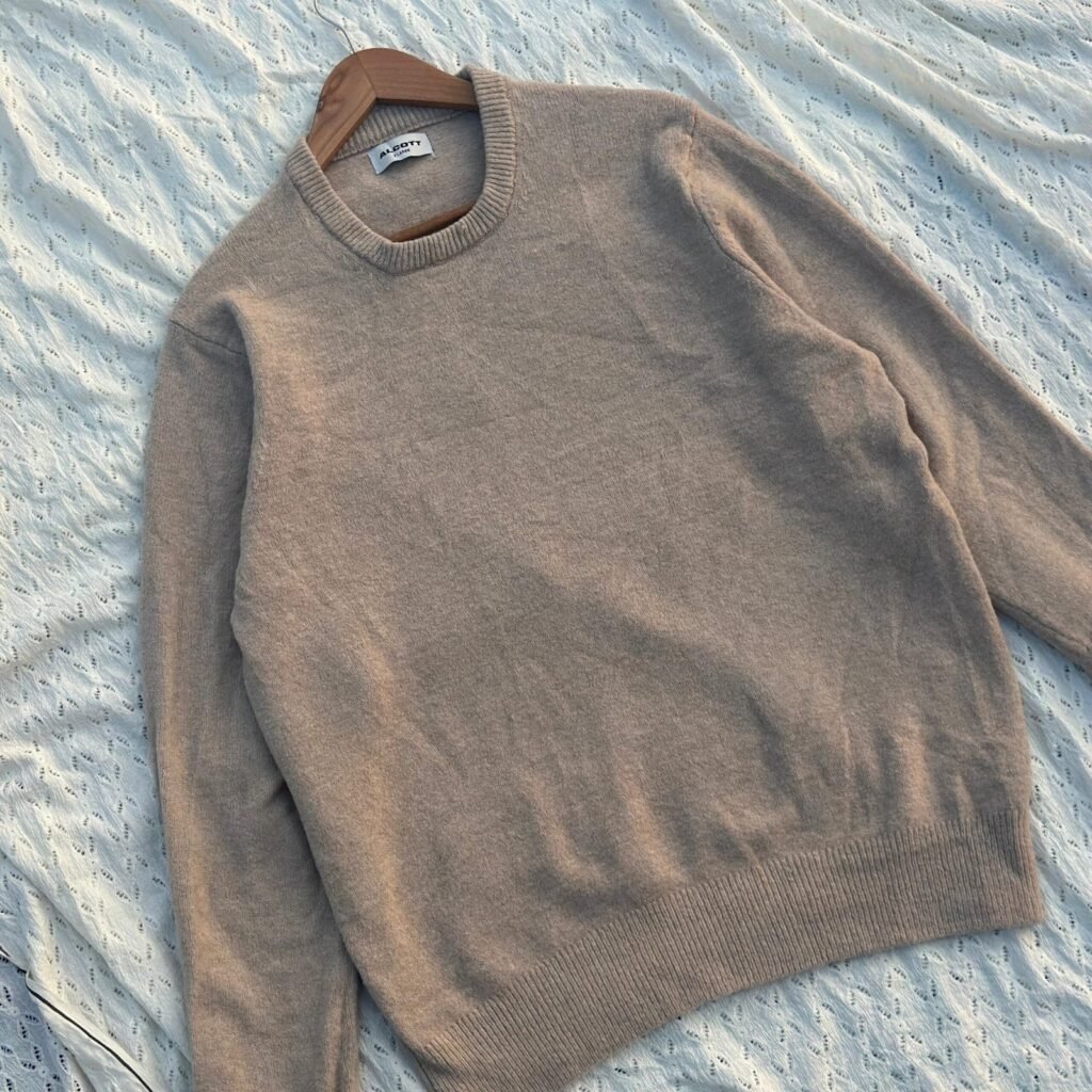 Alcot Nude round neck soft sweater